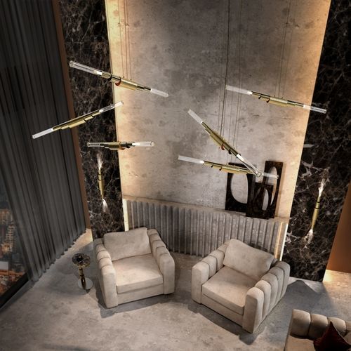 Lampada a sospensione - METIER - Ccastro Lighting - in ottone / in vetro / contemporanea