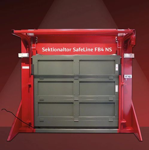 Porta industriale antiproiettile - FB4 NS - Jansen Tore GmbH & Co. KG - sezionale / in metallo / automatica