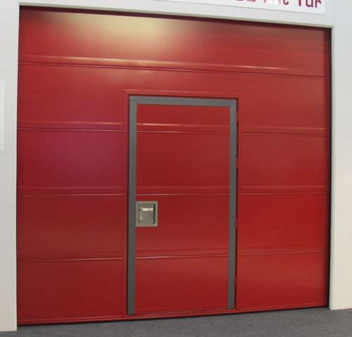 Porta industriale sezionale - TITAN T30/EI30 - Jansen Tore GmbH & Co. KG - in acciaio / tagliafuoco / vetrata