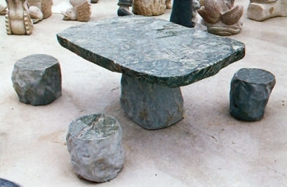 Tavolo contemporaneo - The Stromberg Group - in pietra / rettangolare