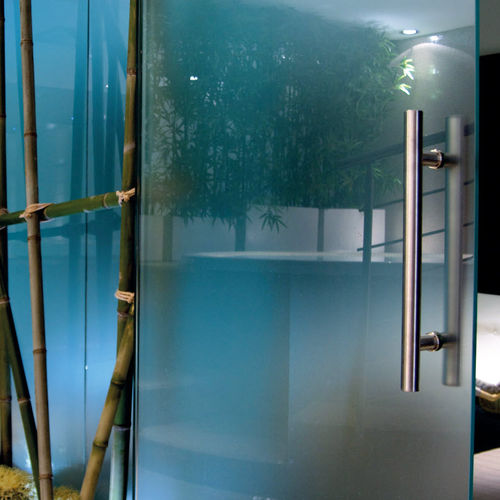 Maniglia a tirante per porta a vetri - GFS Design - in acciaio inossidabile / contemporanea / contract