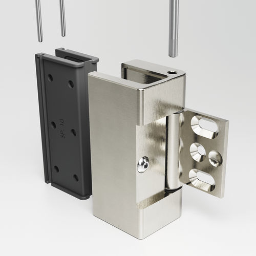 Cerniera per porta a vetri - GFS Design - per porta di doccia / per porta a battente / in alluminio