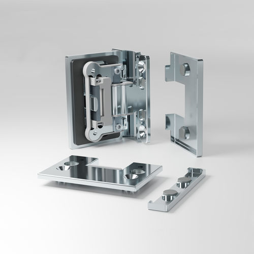 Cerniera per porta a vetri - Eva-Neos - GFS Design - per porta di doccia / per porta a battente / in Zamak