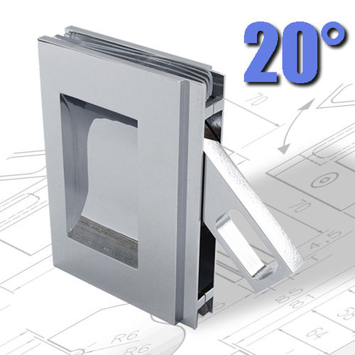 Maniglia per porta scorrevole - IN-WALL - GFS Design - per porta a vetri / in metallo / moderna