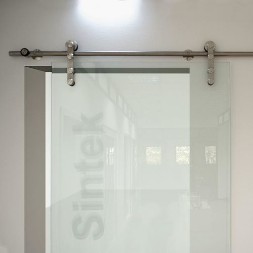 Sistema scorrevole in acciaio inossidabile - SINTEK - GFS Design - per porta in vetro