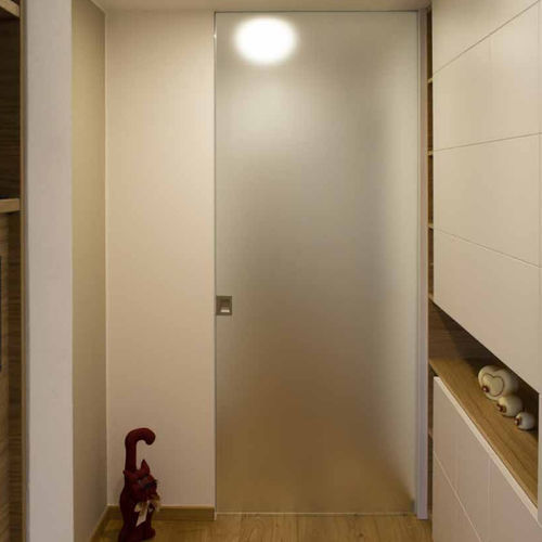 Sistema scorrevole in alluminio - DRYWALL - GFS Italian Innovative Glass Fixing - per porta in vetro / con ammortizzatore integrato / corridori a scomparsa