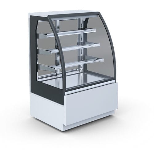 Vetrina refrigerata con scaffali - PETRO - IGLOO - per negozio / in acciaio inossidabile / nera