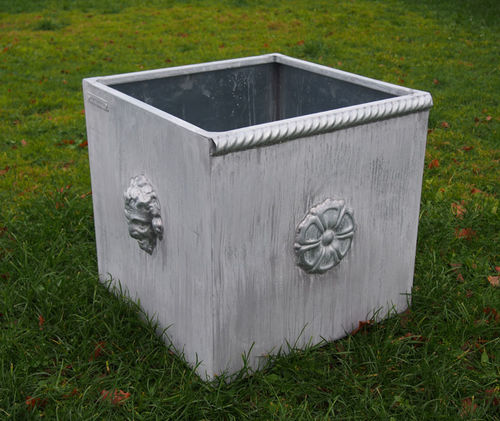 Fioriera in zinco - JARDINIERE RENAISSANCE - Tonton Zingueur - a cubo / su misura / modulabile
