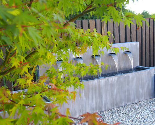 Fontana da giardino - MULTI-LAMES - Tonton Zingueur - in zinco / in zinco titanio / in rame