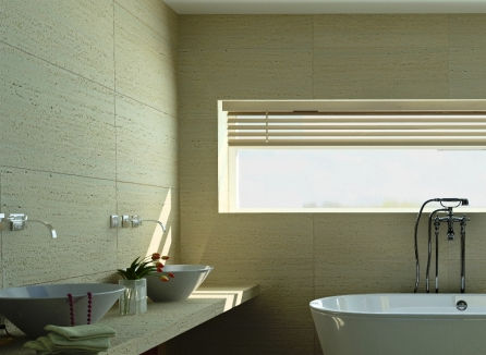Tranciato in pietra - TRAVERTINE - X STONE - flessibile / finitura travertino
