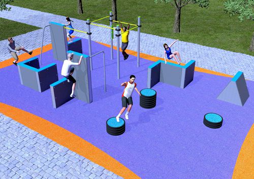 Percorso a ostacoli per fitness - VIENA  - Industrias Agapito - piattaforma / passerella / salto in alto