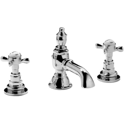 Miscelatore doppio comando per lavabo - VAC14-CP - Samuel Heath & Sons - da appoggio / in metallo cromato / in nichel