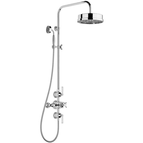 Set doccia da parete - V6K6XM9-CP - Samuel Heath & Sons - contemporaneo / con doccia a mano / termostatico