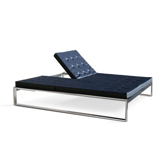 Lettino prendisole contemporaneo - SIESTA TWIN  - FueraDentro - in Batyline® / a rete / in ecopelle