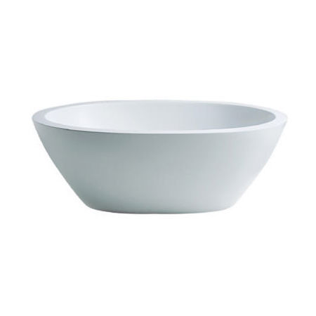 Lavabo da appoggio - STONE ONE  - AQUAdesign - in composito / ovale / contemporaneo
