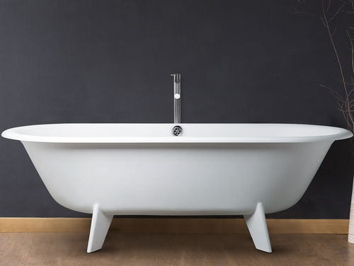 Vasca da bagno ovale - RETRO DESIGN - AQUAdesign - con piedi / in composito / in acrilico