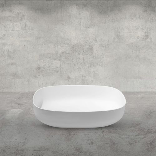 Lavabo da appoggio - STONE EVO - AQUAdesign - in pietra / ovale / contemporaneo