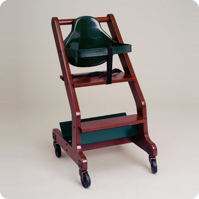 Seggiolone a rotelle - KB319 - Koala Kare Products - per ristorante / in legno