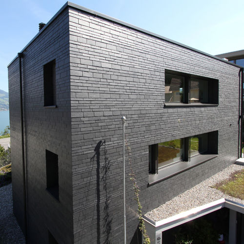 Rivestimento di facciata a cassetta - DYNAMIC - Rathscheck  Schiefer - in ardesia / finitura naturale / aspetto cemento