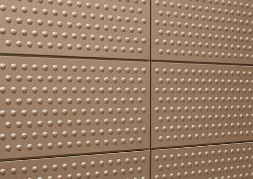 Rivestimento di facciata in pannelli - EMBOSSED - Dri Design - in alluminio / in acciaio inossidabile / in rame