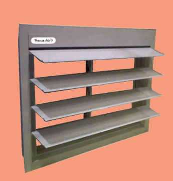 Griglia di ventilazione in alluminio - ORCADES® - AIRSUN - rettangolare / per esterni / per porta