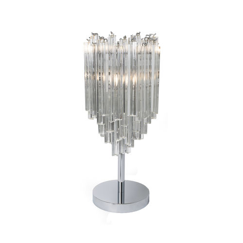 Lampada da tavolo - TRIEDRE - Veronese - in acciaio / in vetro di Murano / contemporanea
