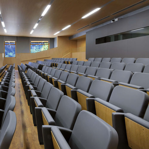 Poltrona per auditorium contemporanea - SIPARIO - Lamm srl - in tessuto / in pelle / in schiuma di poliuretano