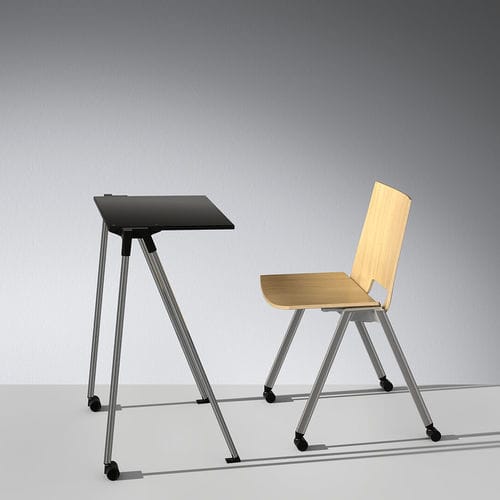 Tavolo per corsi di formazione contemporaneo - WORKING - Lamm srl - in laminato / in legno / con supporto in metallo