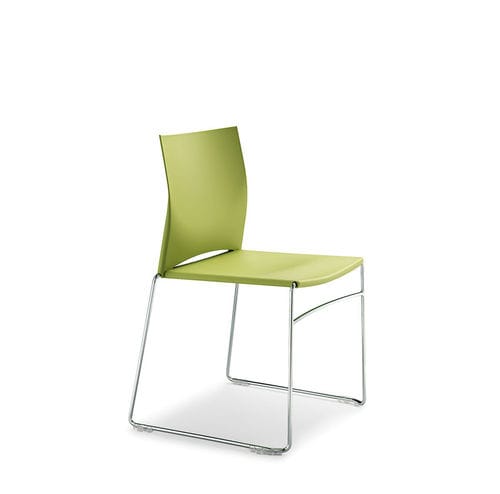 Sedia visitatore contemporanea - WEB - OLIVO & GROPPO - da interno / in tessuto / in acciaio