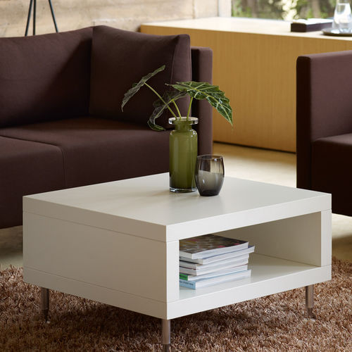 Tavolino basso contemporaneo - SOPHA  - Sedus - impiallacciato in legno / in melaminico / con supporto in metallo