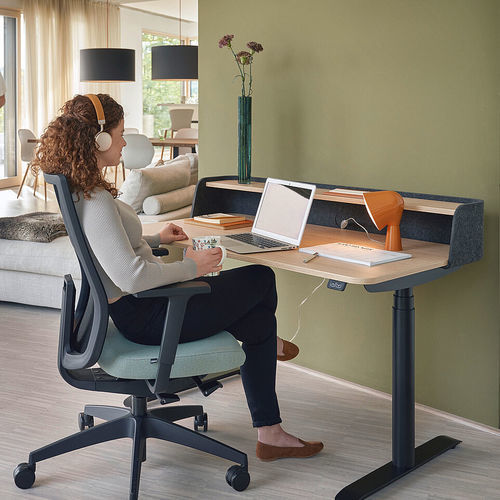 Scrivania da terra - se:desk - Sedus - contemporanea / in metallo / in feltro