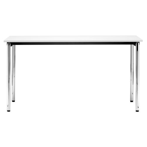 Tavolo contemporaneo - S 1196/1 - THONET - in laminato / in melaminico / con supporto in metallo cromato