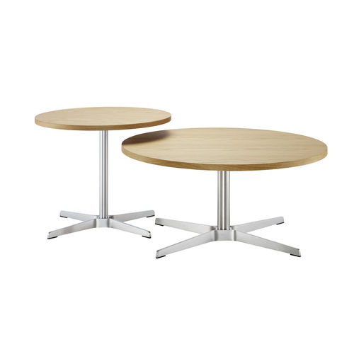 Tavolo d'appoggio contemporaneo - 1808 - THONET - in faggio / in acciaio / con supporto in acciaio