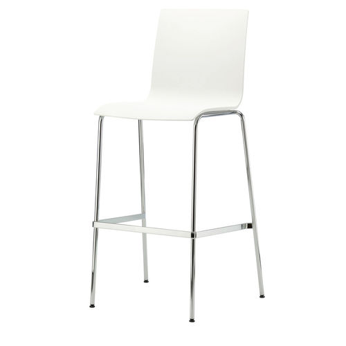 Sedia alta contemporanea - S 160 H - THONET - da interno / in acciaio / in metallo cromato