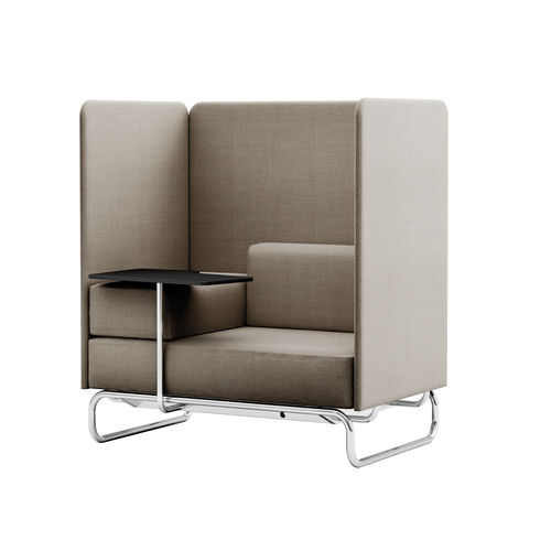 Poltrona contemporanea - S 5001/C005 - THONET - in tessuto / con tavoletta / di privacy