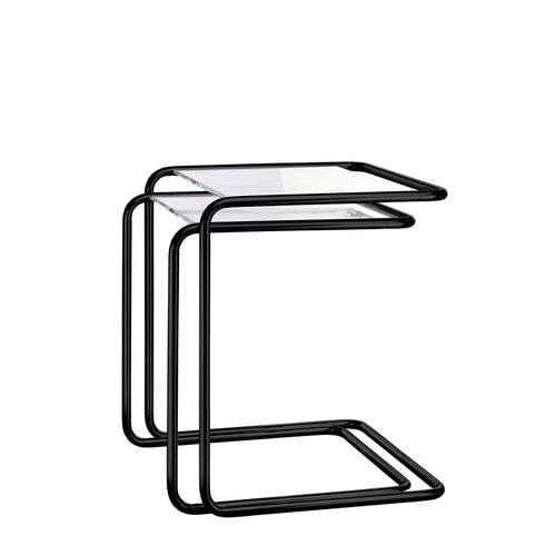 Tavolo d'appoggio contemporaneo - ALL SEASONS: B 97 - THONET - in vetro / in acciaio con rivestimento a polvere / con supporto in acciaio