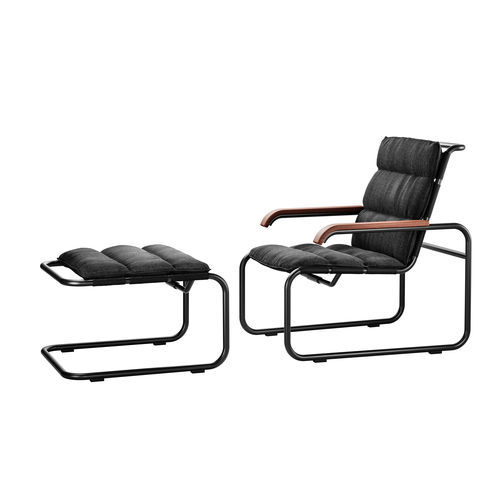 Poltrona contemporanea - ALL SEASONS: S 35 N - THONET - in rete / in acciaio con rivestimento a polvere / con cuscino rimovibile