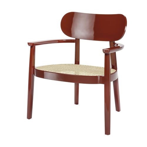 Poltrona contemporanea - 119 F - THONET - in tessuto / in pelle / in rattan