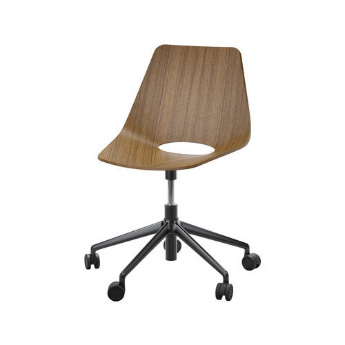 Sedia da ufficio contemporanea - S 661 DR - THONET - da interno / in tessuto / in pelle