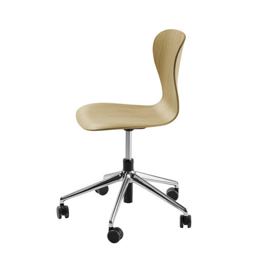 Sedia contemporanea - S 220 DRW - THONET - da interno / in rovere / con supporto in alluminio
