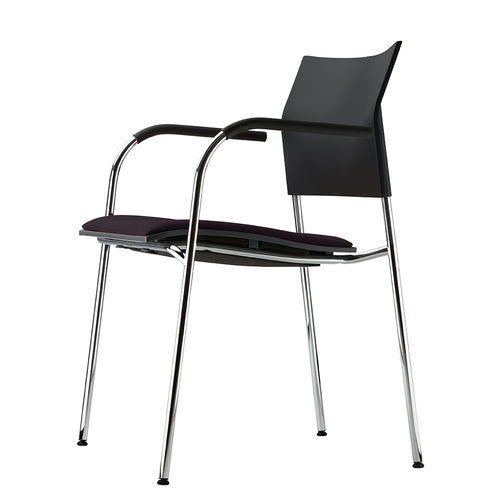 Sedia visitatore contemporanea - S 360 - THONET - da interno / in acciaio / in metallo cromato