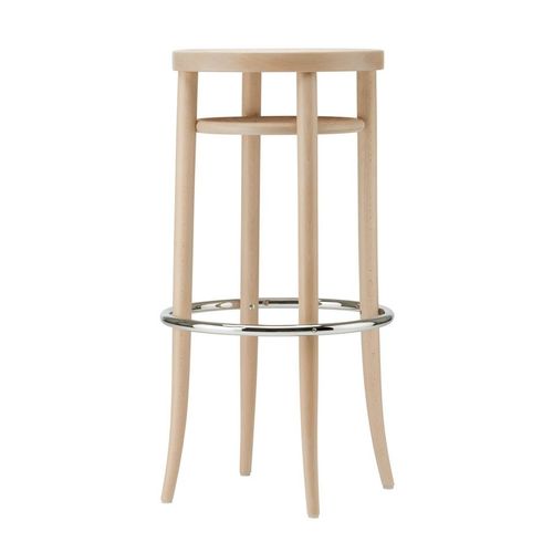 Sgabello da bar classico - 204 RH - THONET - con supporto in legno / con supporto in faggio / con base in legno curvato