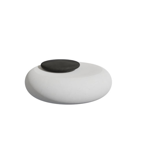 Panca per spazi pubblici design organico - LANDSCAPE : STONE WITH TOPPER - A Amop Synergies - in calcestruzzo / per parco giochi