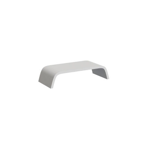 Tavolino basso contemporaneo - FLOW: CHAISE TABLE - A Amop Synergies - in calcestruzzo ad alte prestazioni / con supporto in calcestruzzo / per uso residenziale