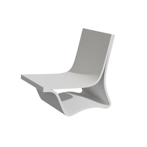 Lettino prendisole design minimalista - FLOW: LOUNGE - A Amop Synergies - in calcestruzzo ad alte prestazioni / per uso contract / per hotel