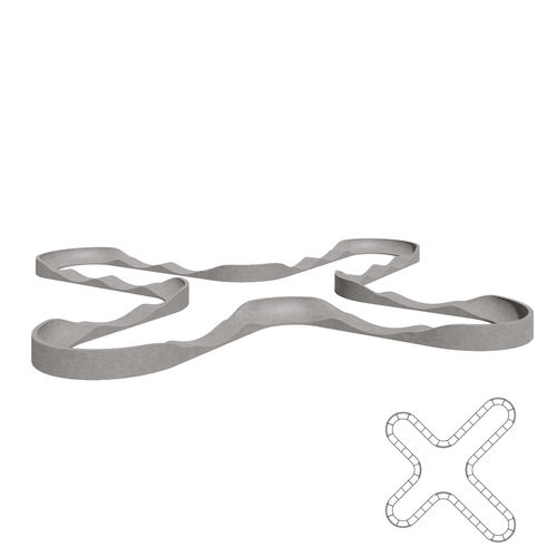 Pump track per skatepark - 01165 - Star Circuit  - A Amop Synergies - modulare / per bikeparks / tipo wave