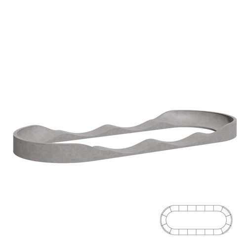 Pump track per skatepark - 01163 - Oval Circuit Model II - A Amop Synergies - modulare / per bikeparks / tipo wave