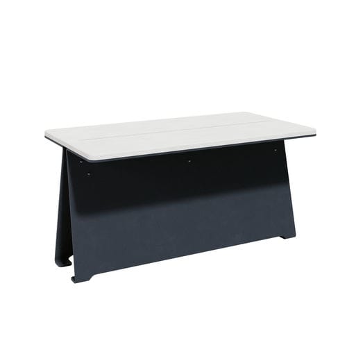 Tavolo contemporaneo - FRESTA 150 - A Amop Synergies - in calcestruzzo ad alte prestazioni / con supporto in acciaio verniciato / rettangolare
