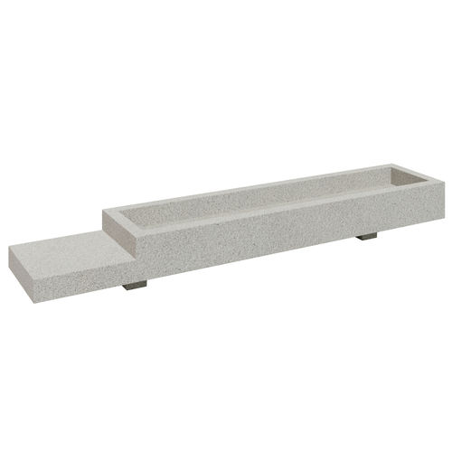 Fioriera in calcestruzzo - MUL C1 - 01402 - A Amop Synergies - rettangolare / modulabile / con supporti