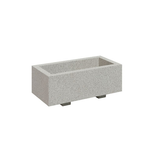 Fioriera in calcestruzzo - MUL R3 - 01406 - A Amop Synergies - rettangolare / modulabile / con supporti